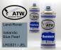Preview: Land-Rover, Icelandic Blue Pearl, LRC621 / JEL: 400ml Sprühdose + 400ml Klarlack - Set, von ATW Autoteile West.